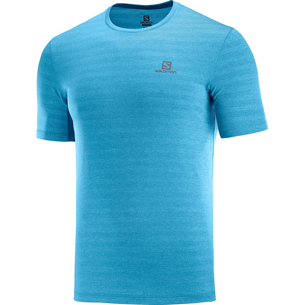 SALOMON UK XA M - Mens T-shirts Blue,RWQK14270